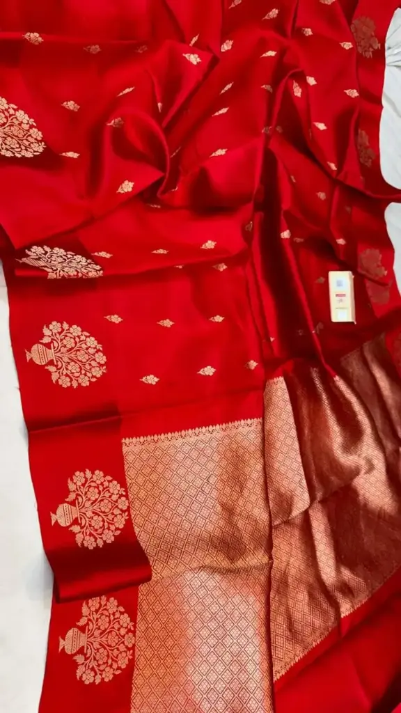 Classic Red Banarasi Silk with Rich Zari Work