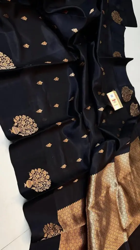 Classic Black Banarasi Silk with Rich Zari Work