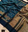 Semi Katan Soft Silk Saree with Mina Kari Weaving